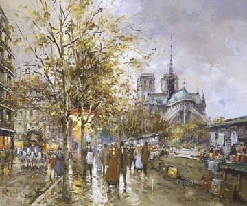 París Painting - AB parís la catedral de notre dame